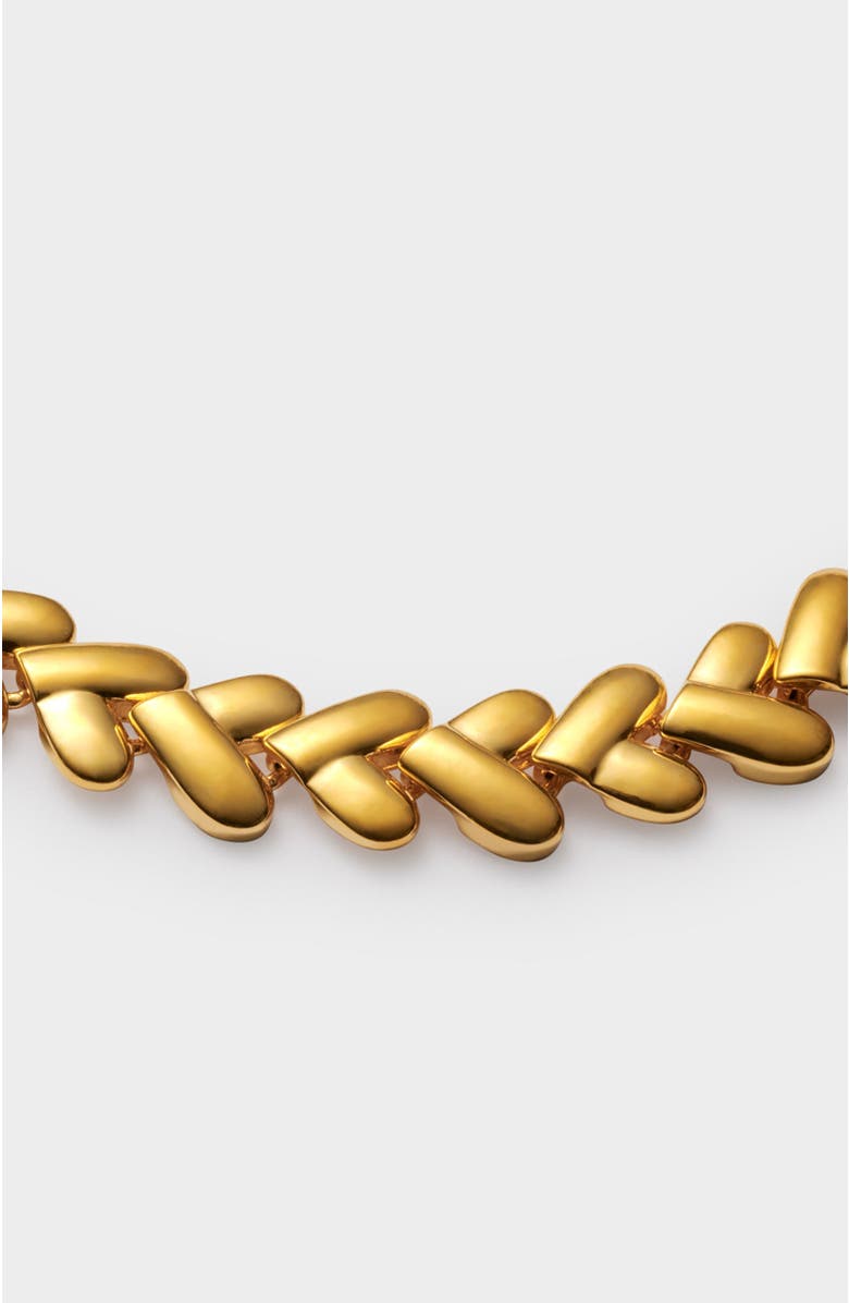 Katie Loxton Heart Link Bracelet, Alternate, color, Gold Coated