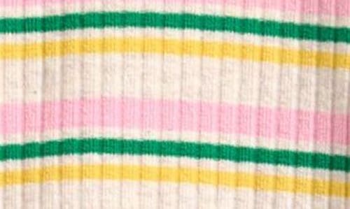 Bobo Choses Stripe Rib Turtleneck Sweater In Multi