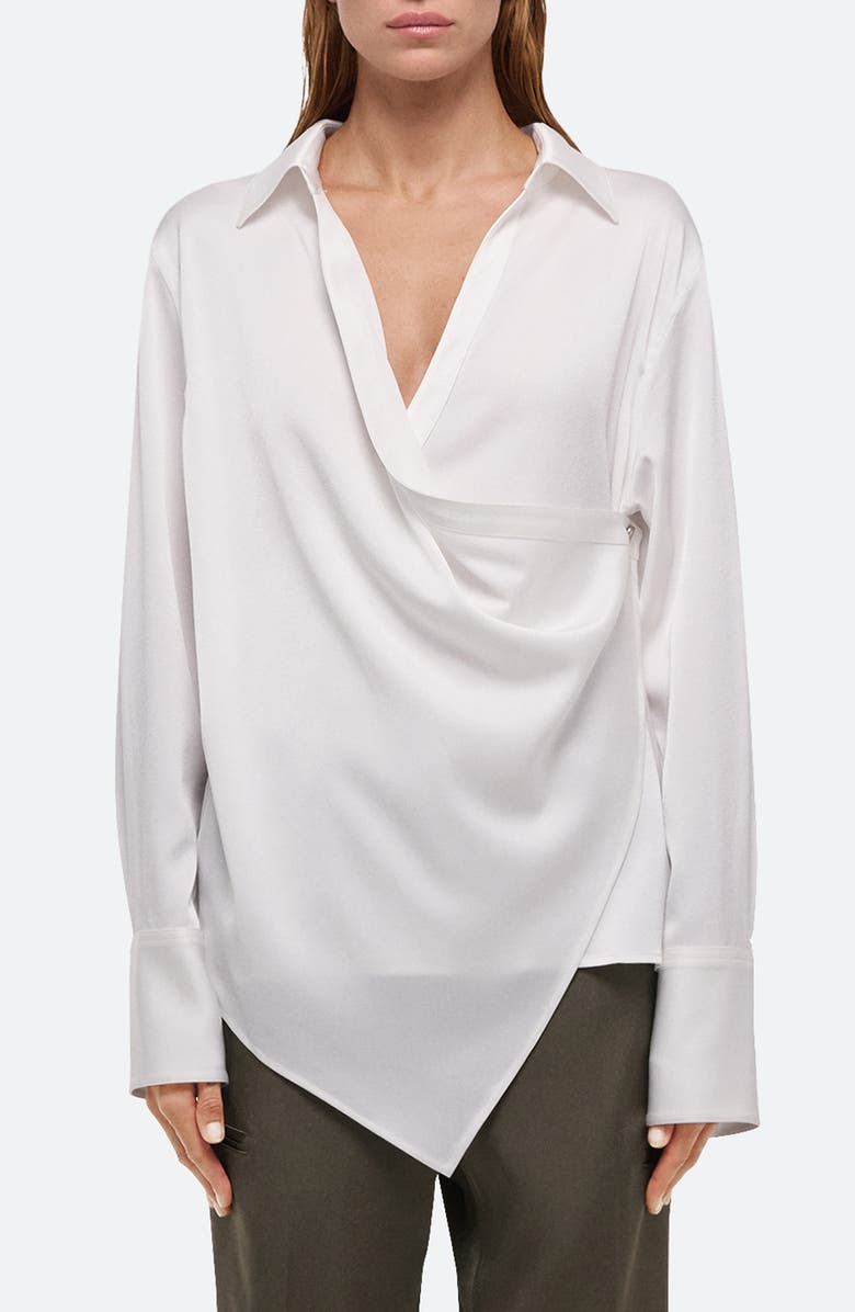 Helmut Lang Relax Faux Wrap Shirt, Main, color,