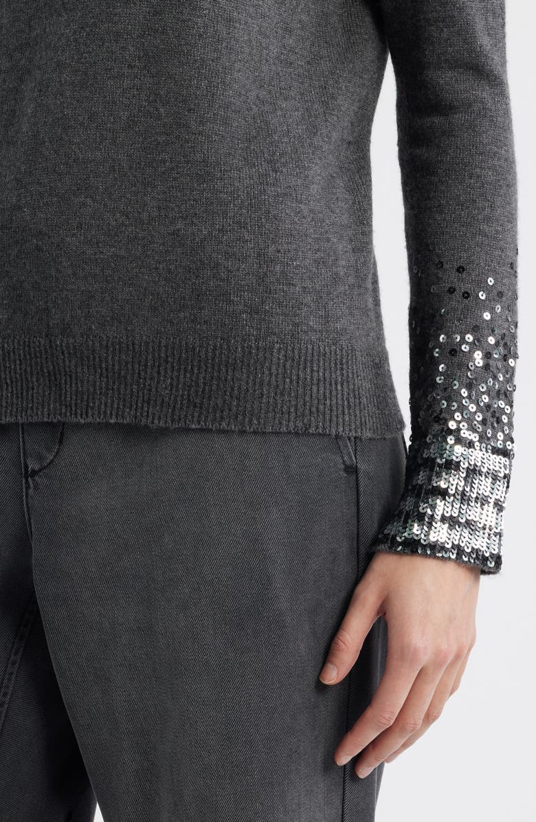 KOBI HALPERIN Lainey Sequin Cuff Sweater, Alternate, color,