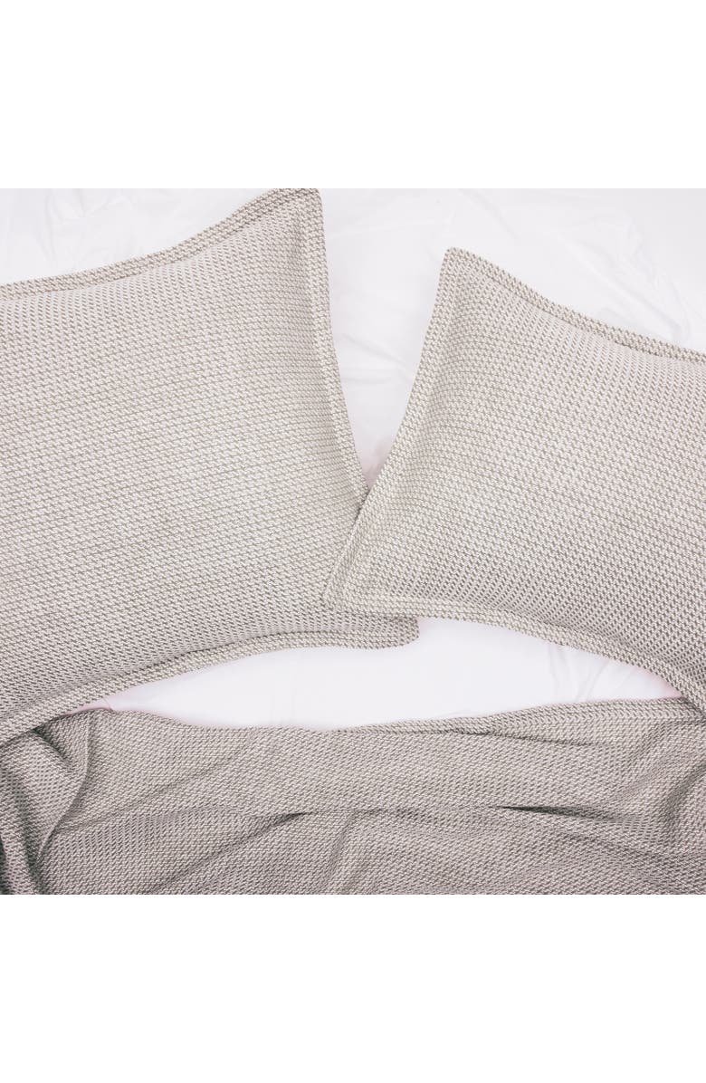 C&F Home Langford Mini Hounds Tooth Hand Loomed Cotton Decorative Throw Pillow, Alternate, color, Brown