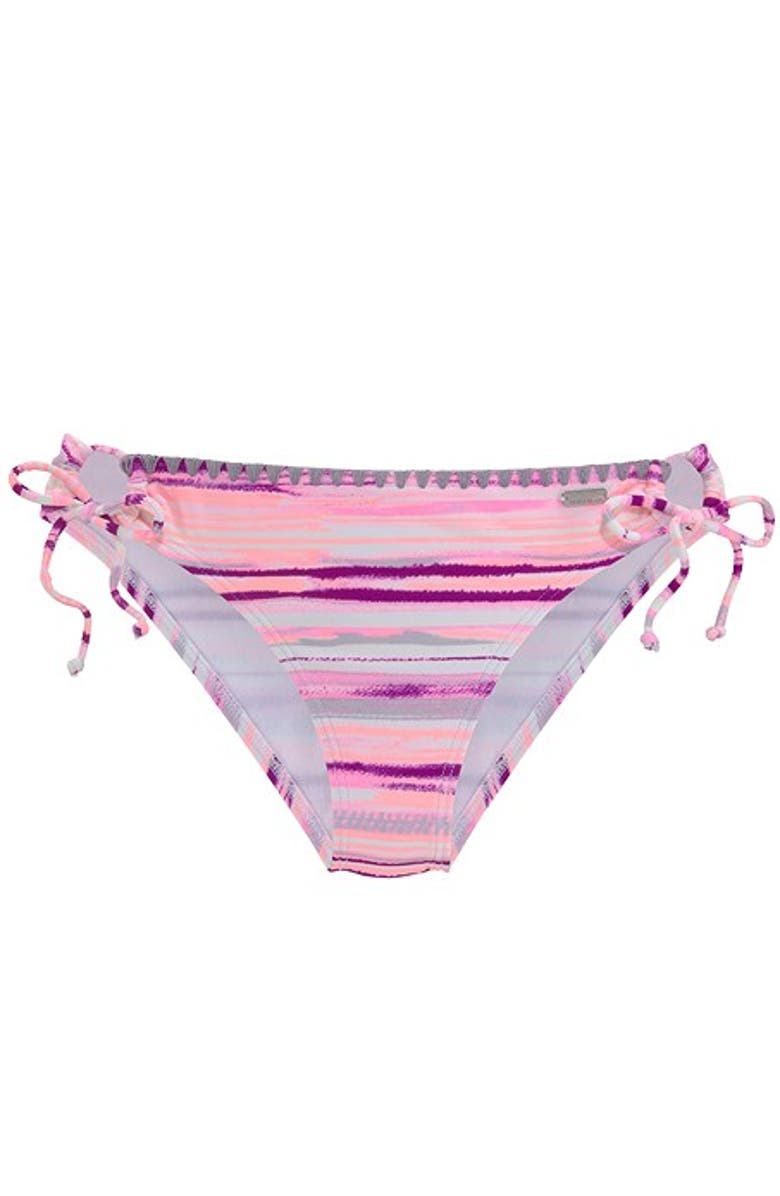 LASCANA Women's Printed Loop Classic Bikini Bottom, Alternate, color, Rose Multi