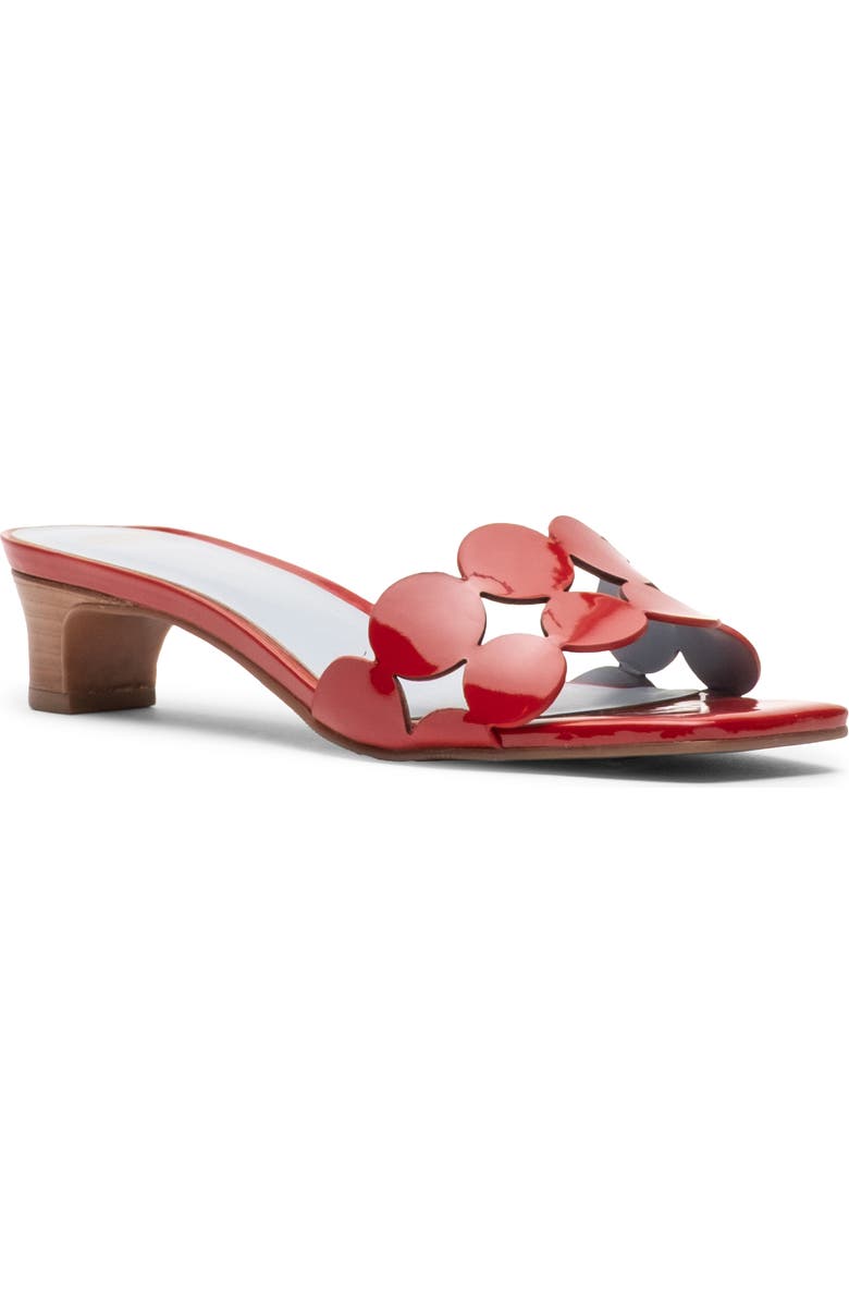 Frances Valentine Sandy Block Heel Sandal, Main, color, Red