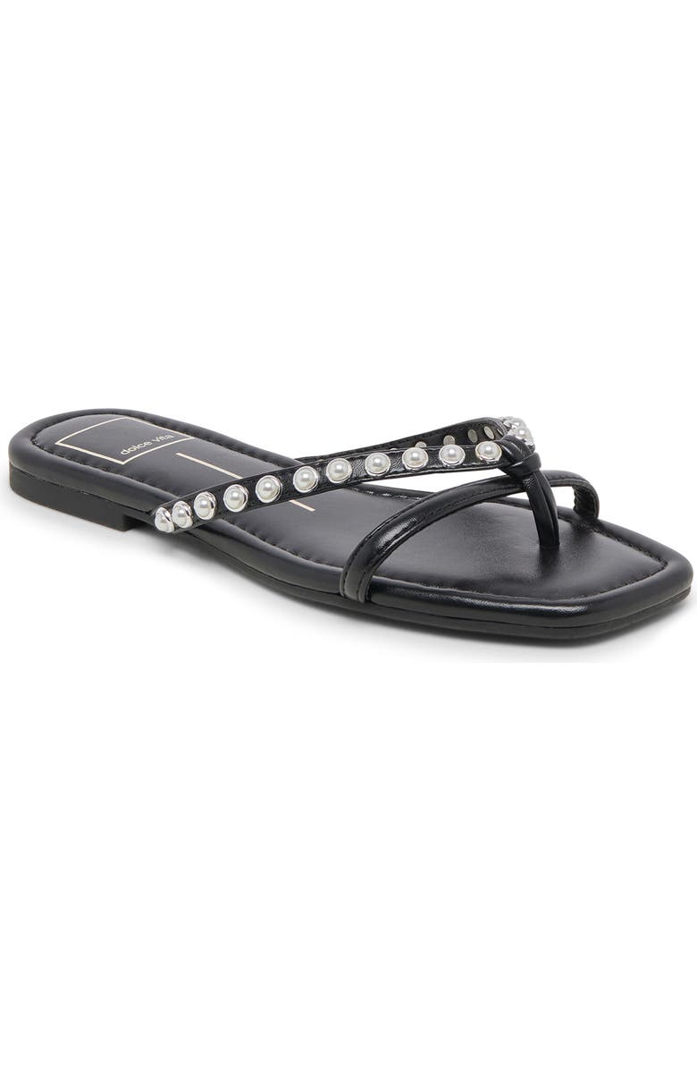 Dolce Vita Lucca Imitation Pearl Flip Flop, Main, color,