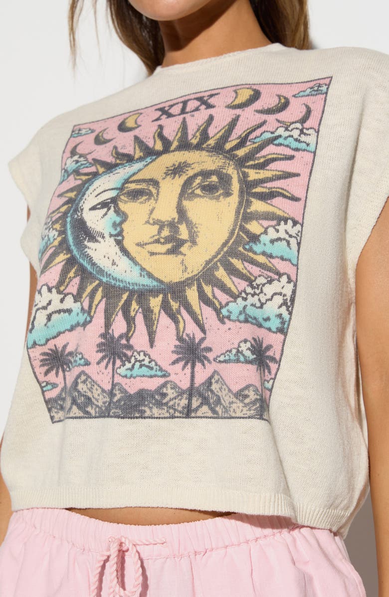Spiritual Gangster Power of Sun Shore Sweater, Alternate, color, Vintage White