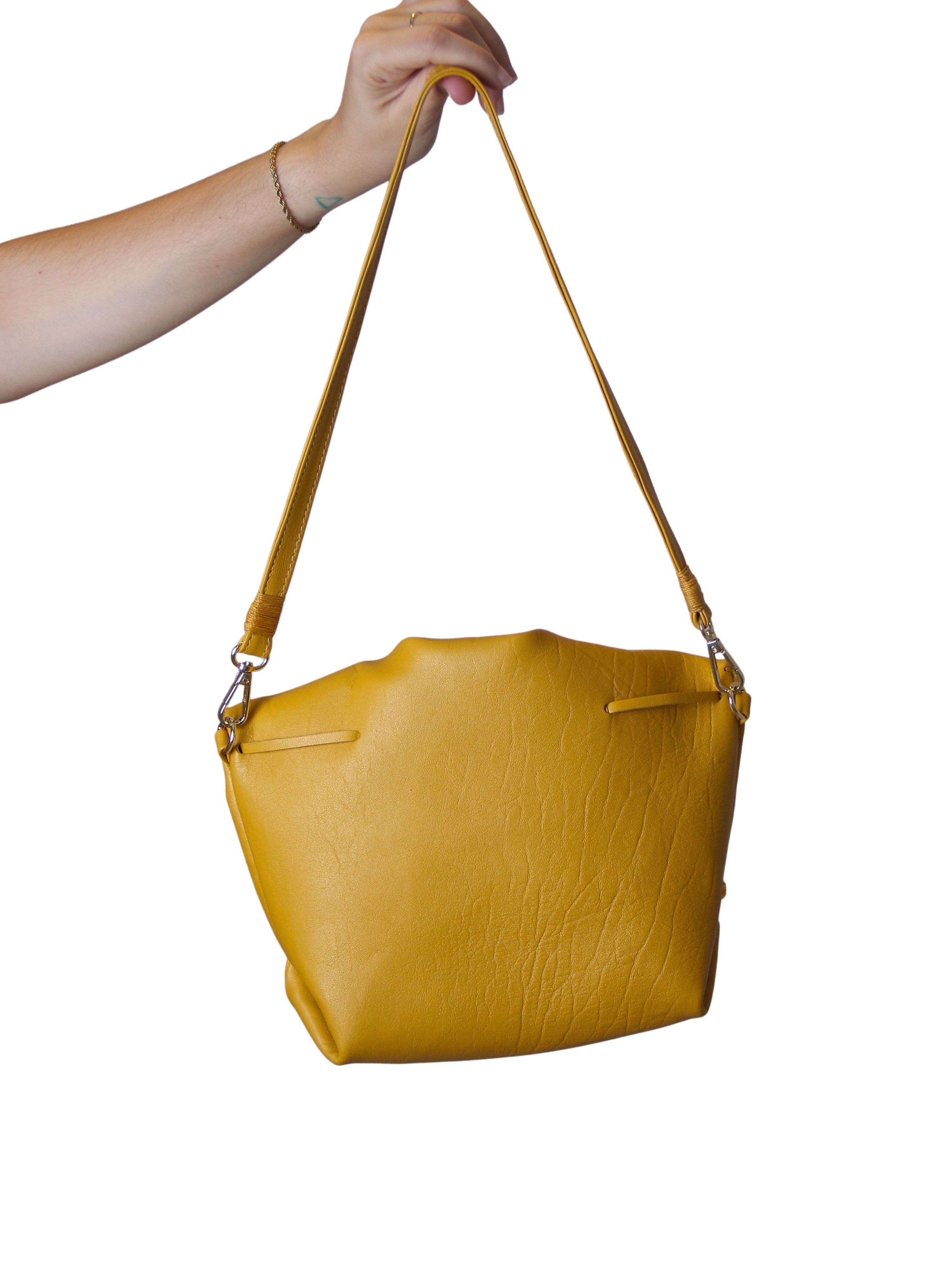 Medium Butterfly Lambskin Bag, Alternate, color, Mustard Yellow