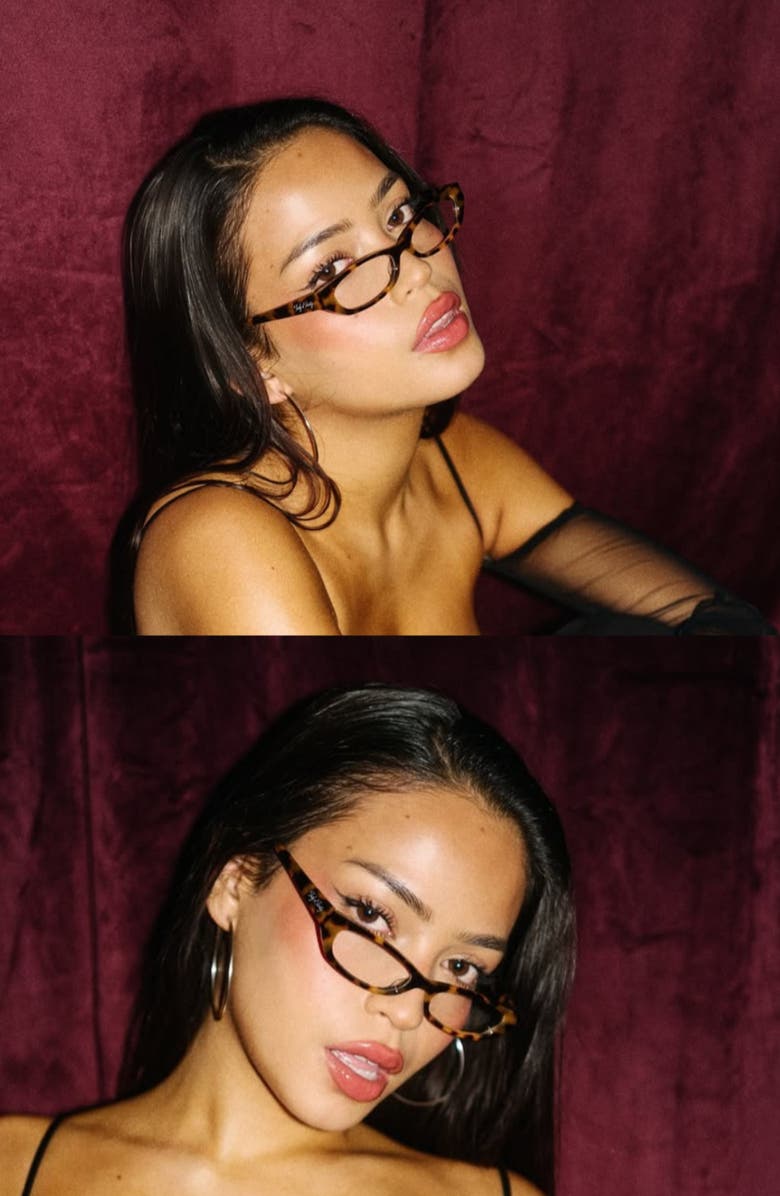 INDY Gisele Blue Light Glasses, Alternate, color, Brown