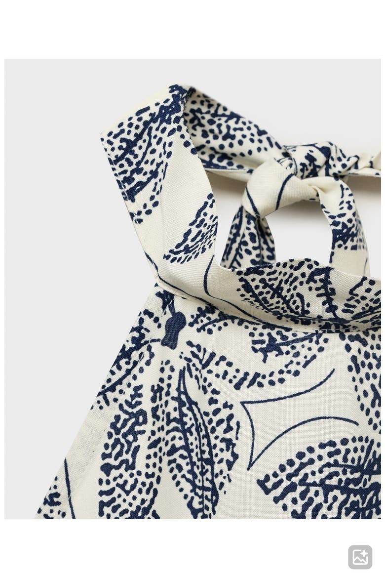 Floral Print Halter Dress, Alternate, color, OFF WHITE