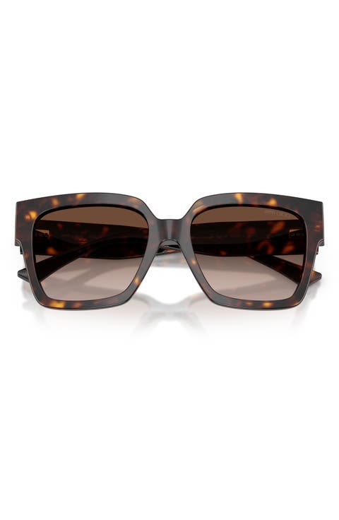54mm Gradient Square Sunglasses