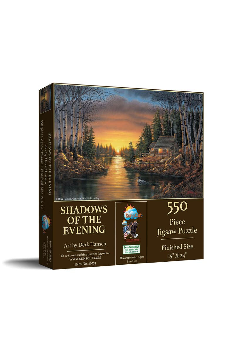 Shadows of the Evening 550 piece Jigsaw Puzzle for Adults, Main, color, Multicolor
