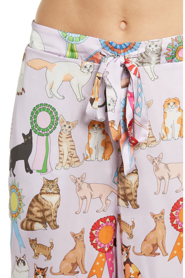 Cat Show Pajamas, Alternate, color, LILAC