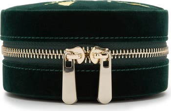 【WOLF】 ウルフ Zoe Travel Round ジュエリー ケース ★3種☆ WOLF Zoe Round Travel Jewelry Case | Neiman Marcus