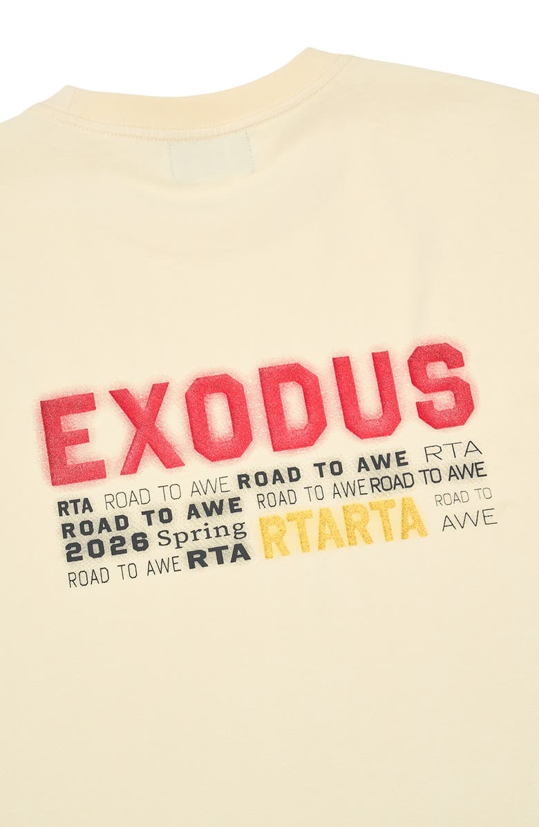 RtA Elian Exodus Double Layer Graphic T-Shirt, Alternate, color, Raw Sand