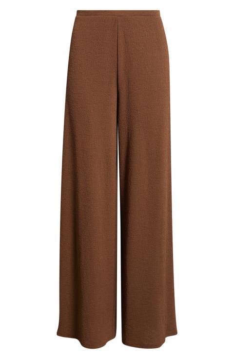 Crepe Wide Leg Pants