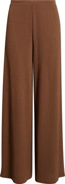 Open Edit Crepe Wide Leg Pants