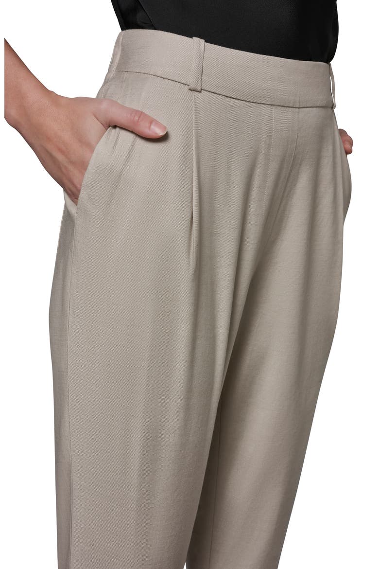 Linen Blend Straight Leg Ankle Pants, Alternate, color, TUSCAN GREY