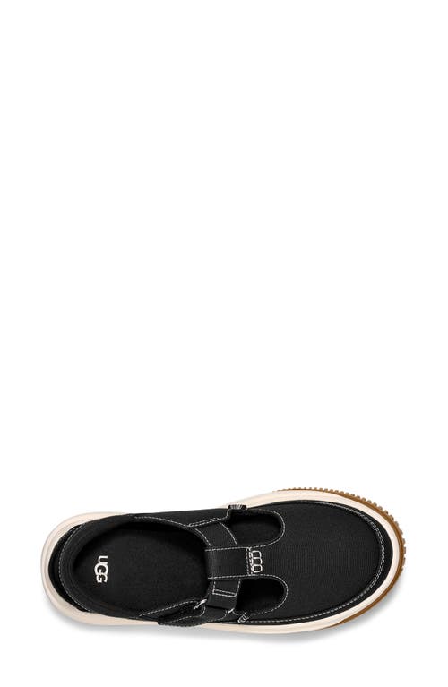 Ugg(r) Ez-duzzit Platform T-strap Sneaker In Black