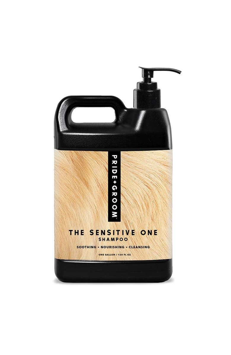 PRIDE+GROOM The Sensitive One Hypoallergenic Dog & Puppy Shampoo - With Hemp Oil, Aloe & Oatmeal For Sensitive Skin, Alternate, color, Brown