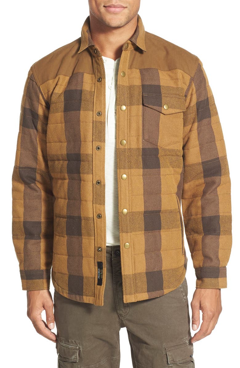 Eddie Bauer 'Woodhacker - Ilaria Urbinati Collection' Trim Fit Heavy Twill Plaid Shirt Jacket, Main, color, 