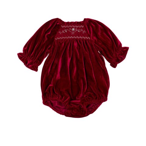 Velvet Smock Romper (Baby)