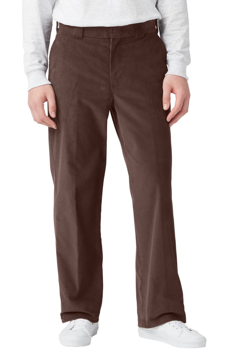 Dickies Flat Front Corduroy Pants, Main, color, 