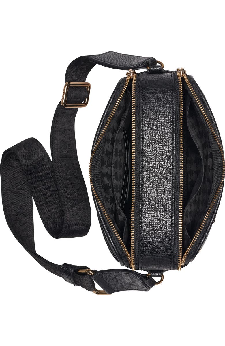 KARL LAGERFELD PARIS Maybelle East/WestCrossbody, Alternate, color, Black/Gold