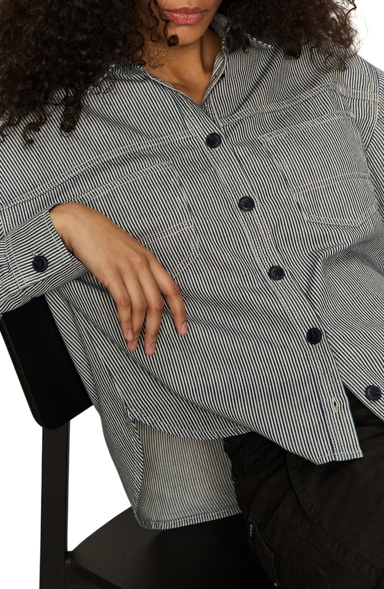 Sanctuary Ivy Stripe Shacket, Alternate, color, 