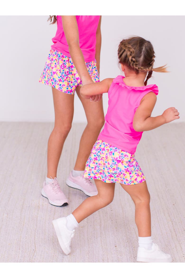 Girls Active Skort, Alternate, color, Vibrant Neon