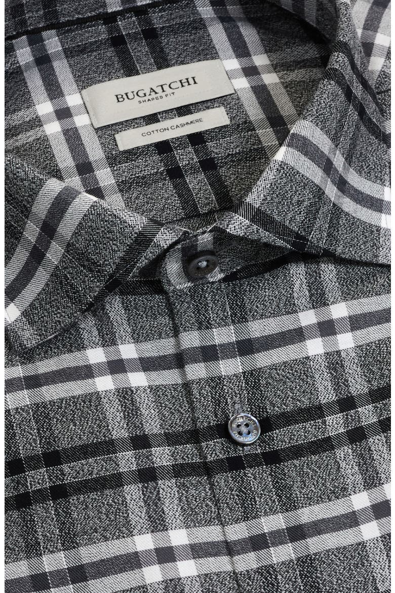 Axel Cotton Blend Button Up Shirt, Alternate, color, BLACK