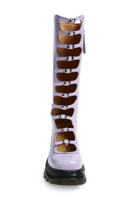 Dr. Martens Kiki Dmxmj Cutout Lug Boot In Purple
