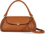 NOIRGAZE Scallop Calf Leather Bag