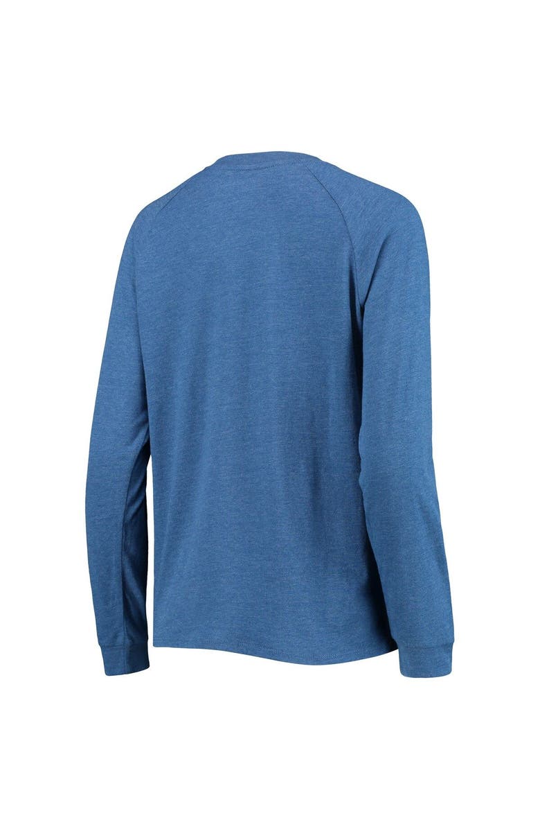 CONCEPTS SPORT Women's Concepts Sport Royal Indianapolis Colts Meter Knit Long Sleeve Raglan Top & Shorts Sleep Set, Alternate, color, 