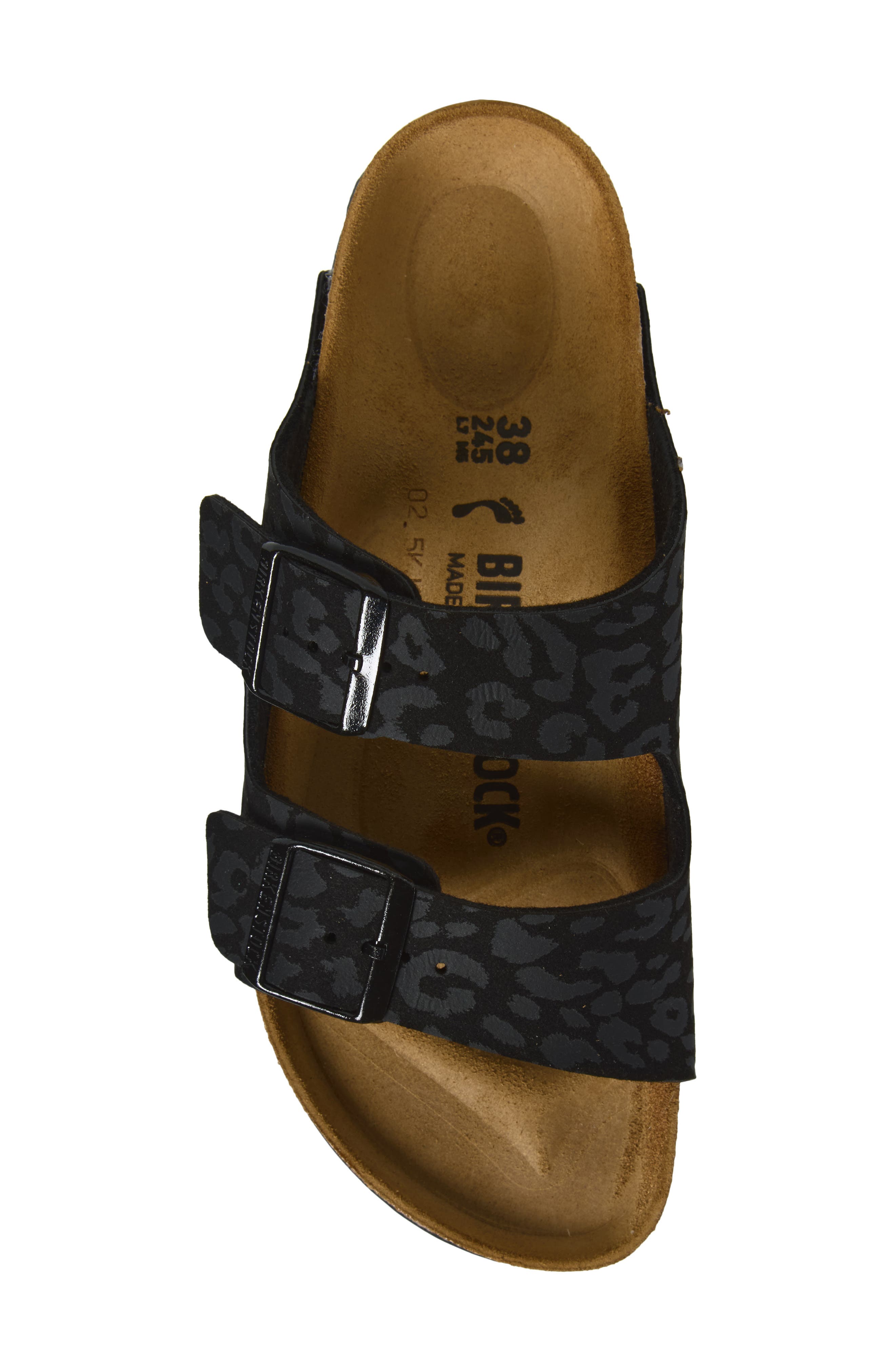 Arizona Slide Sandal, Alternate, color, BLACK LEOPARD