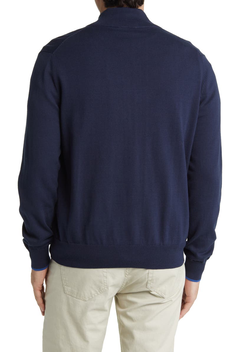 NORTH SAILS Logo Embroidered Zip Front Cardigan, Alternate, color,