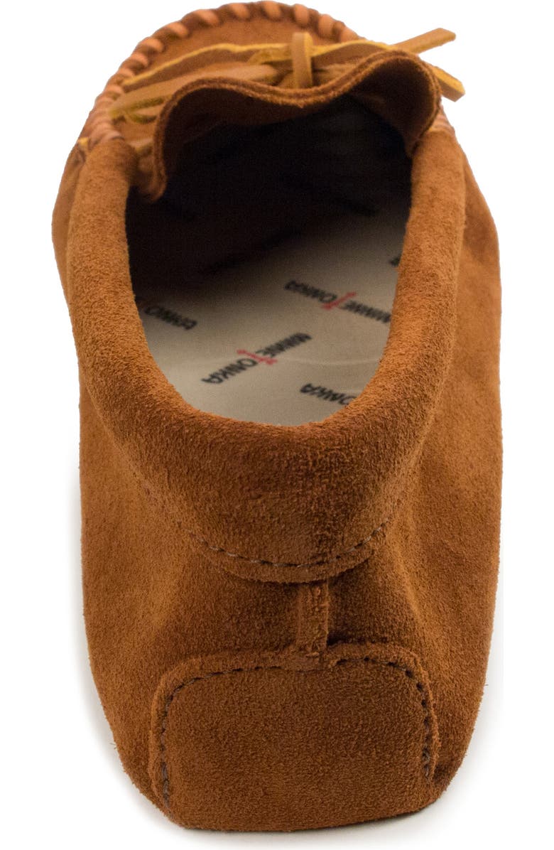 Minnetonka Softsole Driving Shoe, Alternate, color, Brown Suede