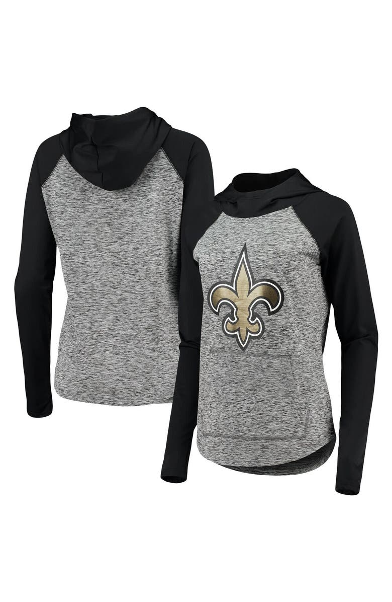 G-III 4HER BY CARL BANKS Women's G-III 4Her by Carl Banks Heathered Gray/Black New Orleans Saints Championship Ring Pullover Hoodie, Main, color, Heather Gray