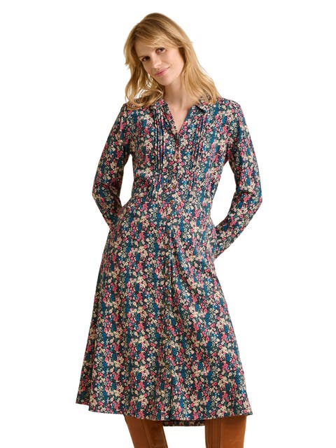 Charlotte Long Sleeve Shirt Midi Dress