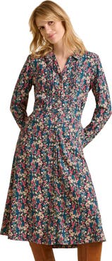 Brakeburn Charlotte Long Sleeve Shirt Midi Dress