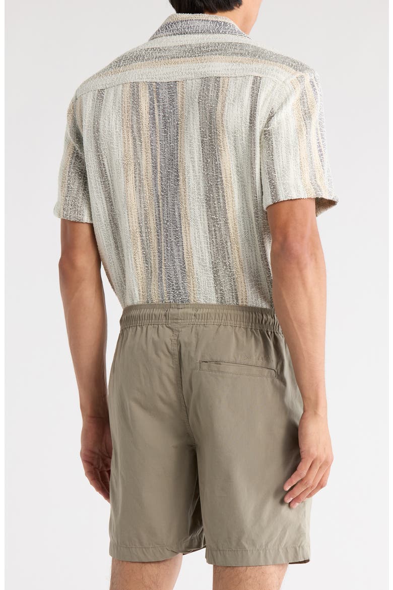 Stretch Cotton Pull-On Shorts, Alternate, color, LT GREEN