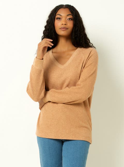 Classic Ribbed V-Neck Sweater