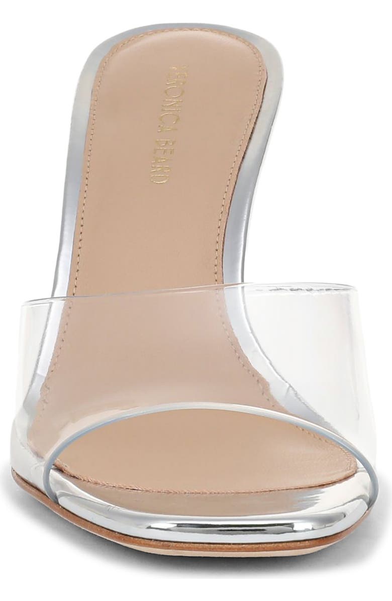 Veronica Beard Asha Wedge Sandal, Alternate, color, Clear/ Silver