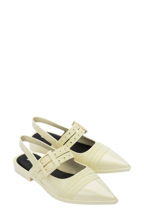 Ladylike Mary Jane Pointed Toe Flat (Women)