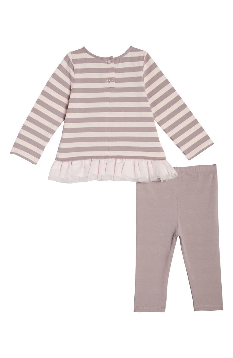 Pippa & Julie Sequin Star Stripe Tunic & Leggings Set, Alternate, color,