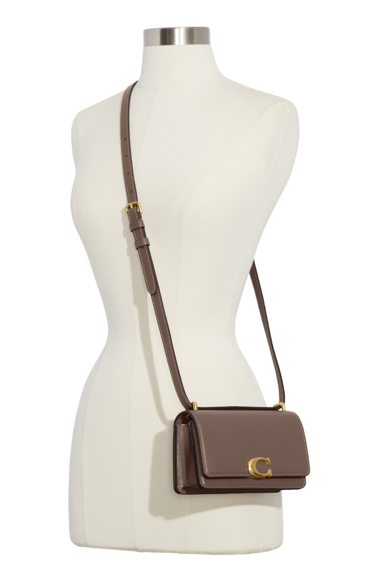 Bandit Leather Crossbody Bag, Alternate, color, B4/ DARK STONE