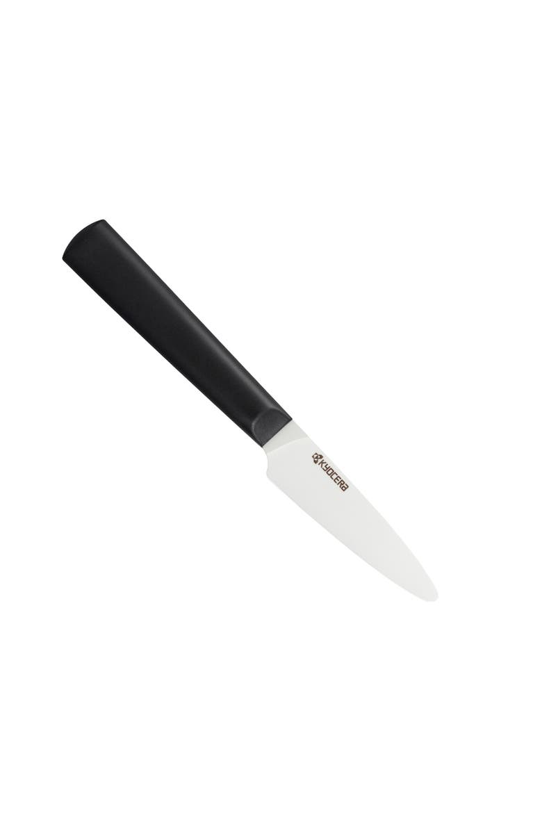 Kyocera INNOVATIONwhite<sup>®</sup> 3-Inch Ceramic Paring Knife, White Blade, Main, color, Black