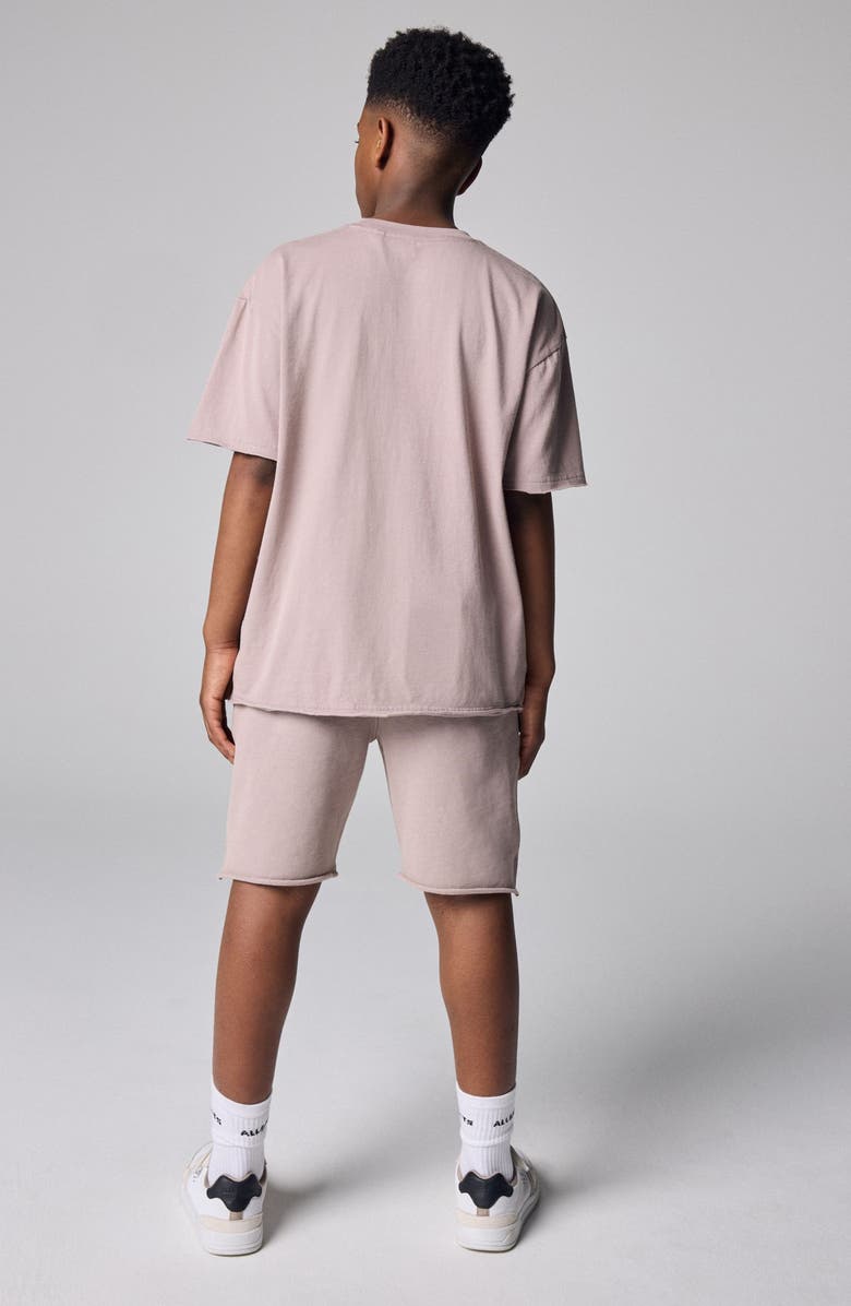 smALLSAINTS by ALLSAINTS Kids' Biggie Oversized Cotton Graphic T-Shirt & Shorts Set, Alternate, color, Pink
