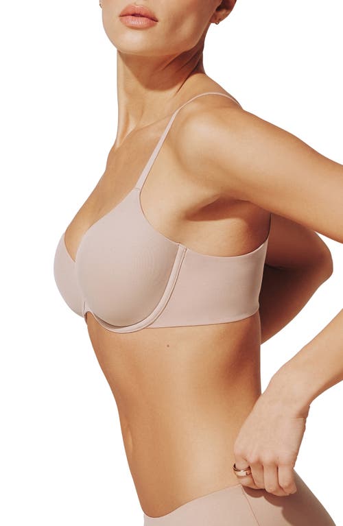 Thirdlove Comfortstretch Underwire Back Smoothing T-shirt Bra In Neutral
