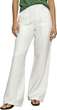 Sanctuary Wide Leg Linen Blend Pants