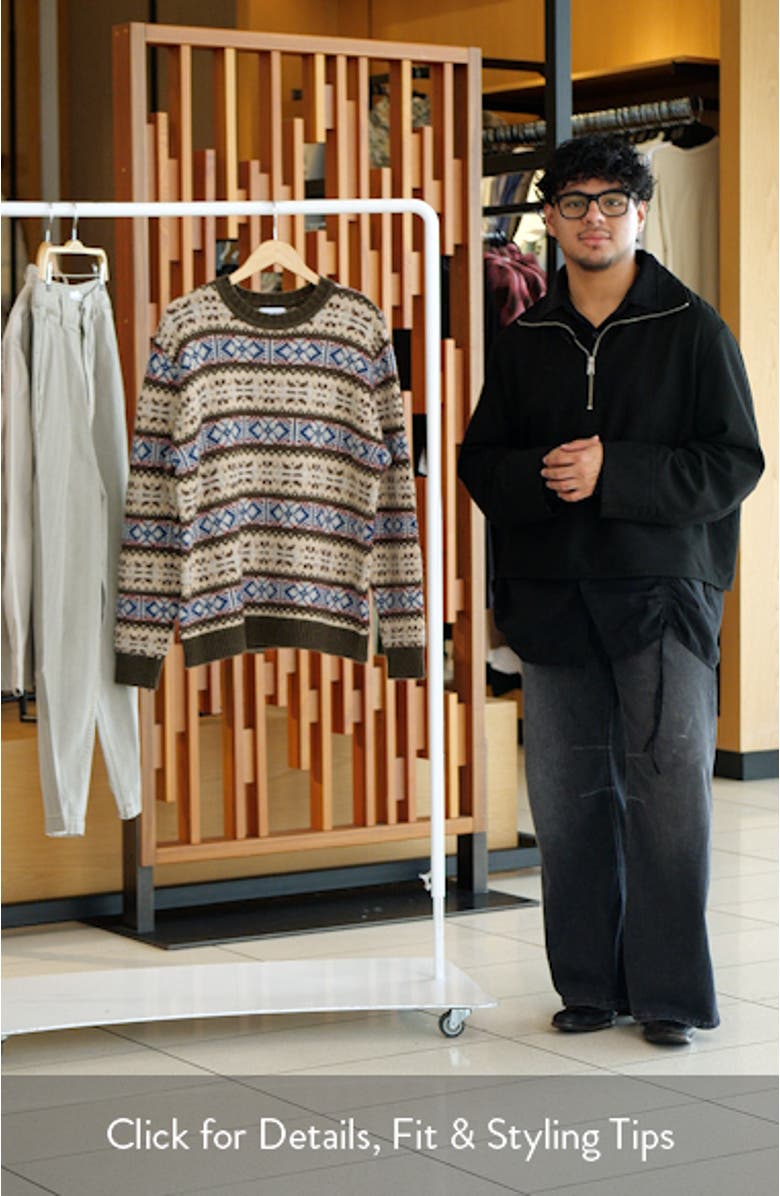 Fair Isle Crewneck Sweater, sales video thumbnail