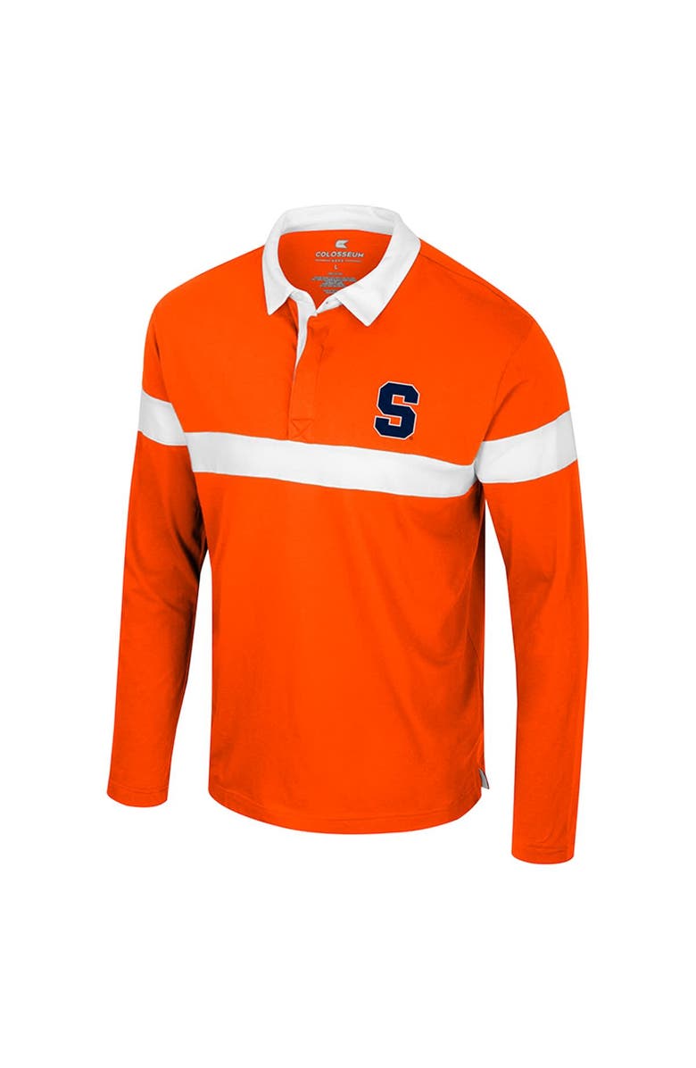 COLOSSEUM Men's Colosseum  Orange Syracuse Orange Too Cool For School Long Sleeve Polo, Alternate, color, 